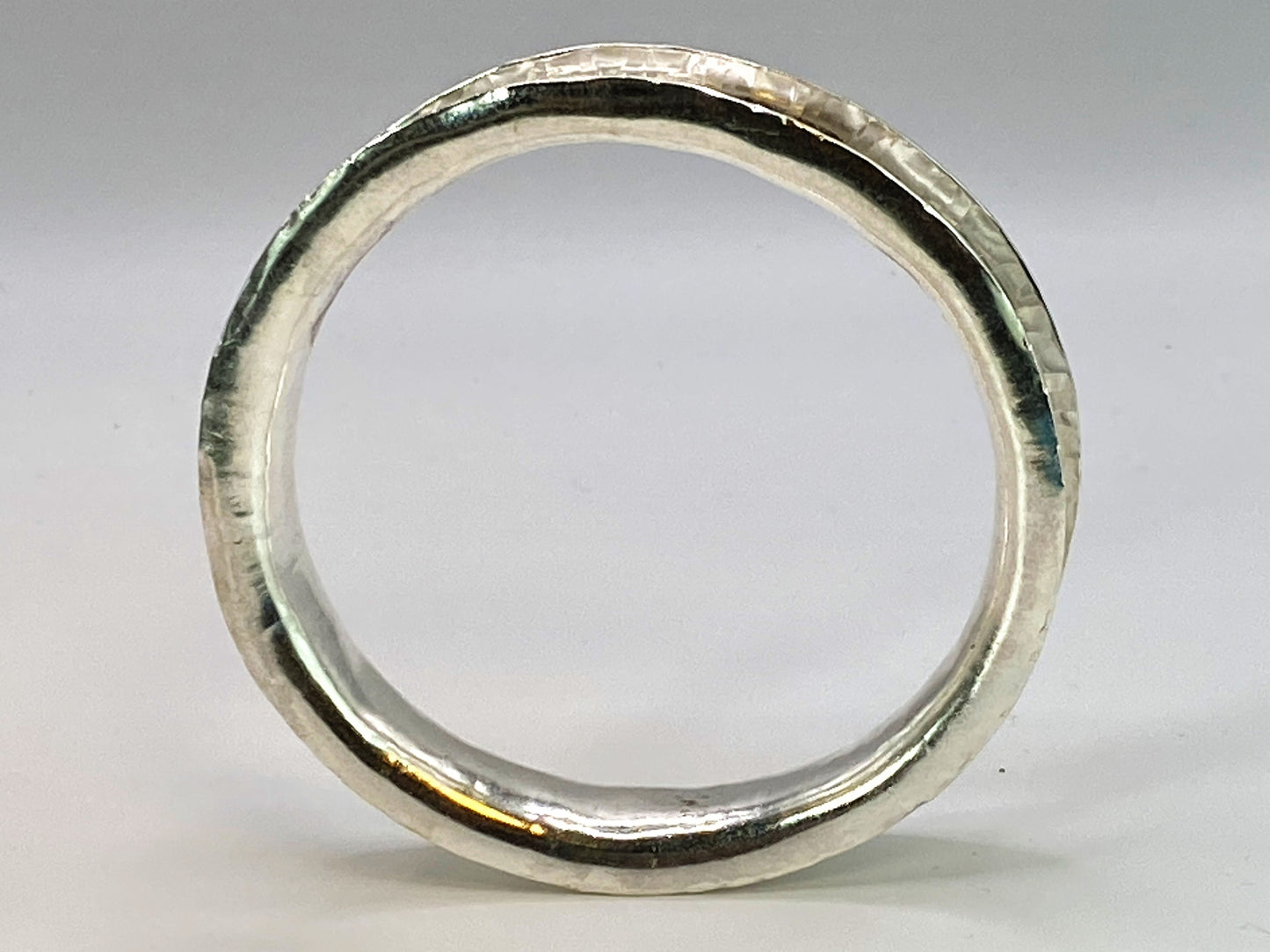 Forged u shaped section bangle